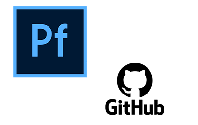 Adobe Portfolio and GitHub logos
