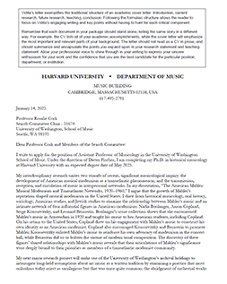 CV cover letter samples