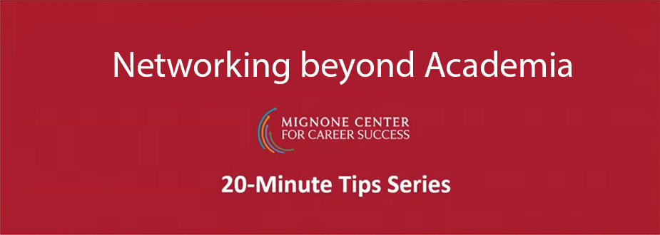 Networking beyond Academia