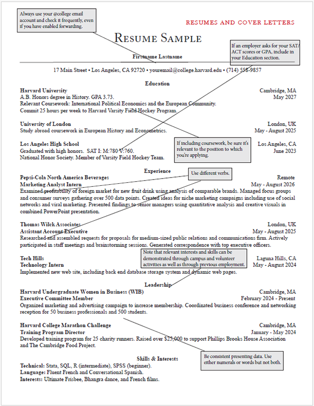 Resume Sample